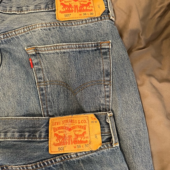 501 Original Preshrunk 36x30(2 Pairs) - Picture 2 of 6